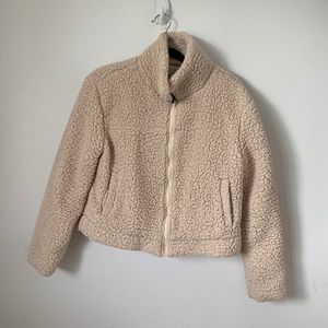 Cream Sherpa Jacket